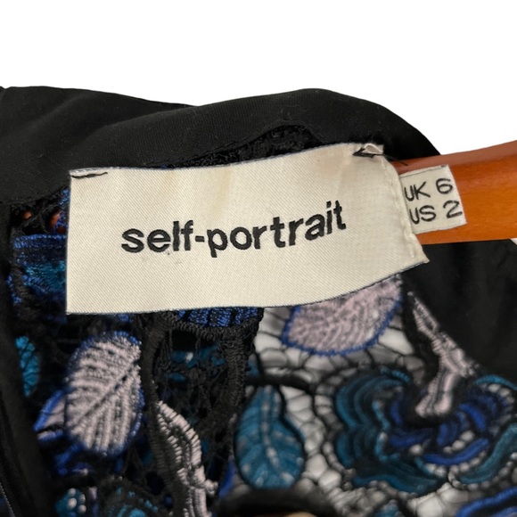 SELF PORTRAIT Garden Guipure Lace Blouse - Picture 9 of 12